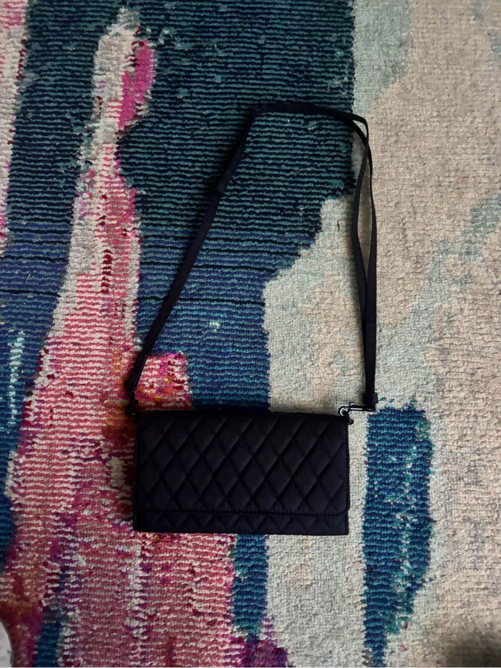 Vera Bradley Black Quilted Crossbody Bag